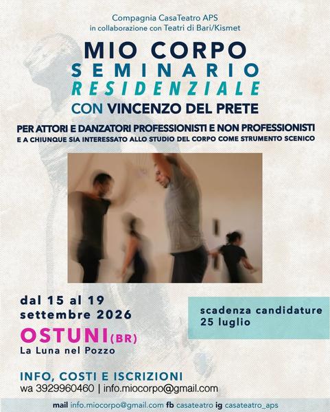 Mio Corpo - Seminario residenziale con Vincenzo Del Prete