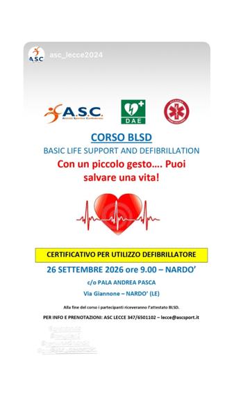 Corso BLSD