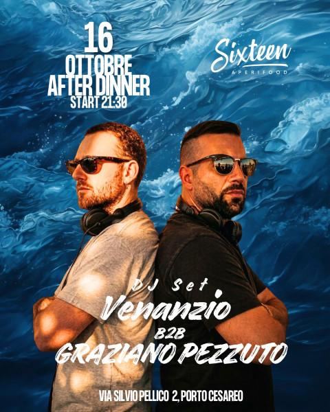Sixteen Aperifood – DJ Set Venanzio B2B Graziano Pezzuto