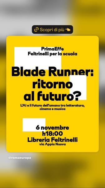 Blade Runner: ritorno al futuro?