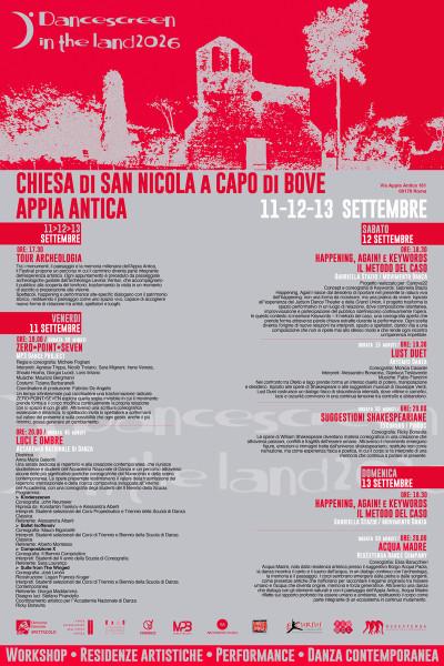 Dancescreen in the Land 2026 - Domenica 13 Settembre