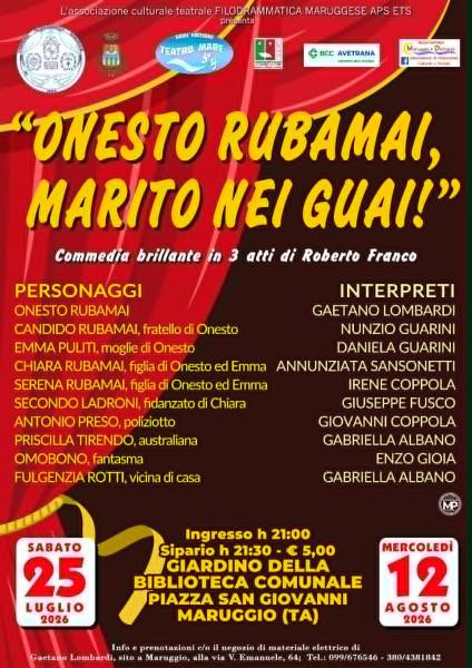 ONESTO RUBAMAI, MARITO NEI GUAI!