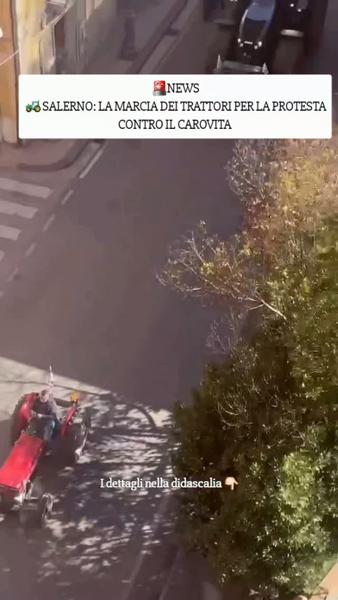 Marcia dei trattori per la protesta contro il carovita