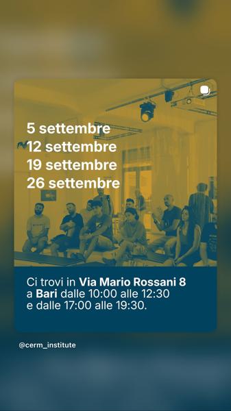 Evento presso CERM Institute