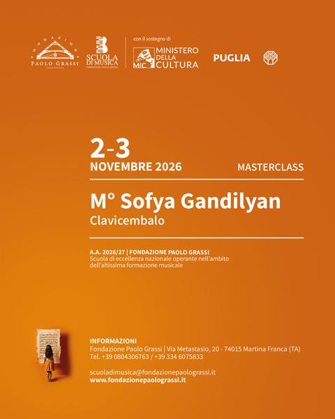 Masterclass di clavicembalo - M° Sofya Gandilyan