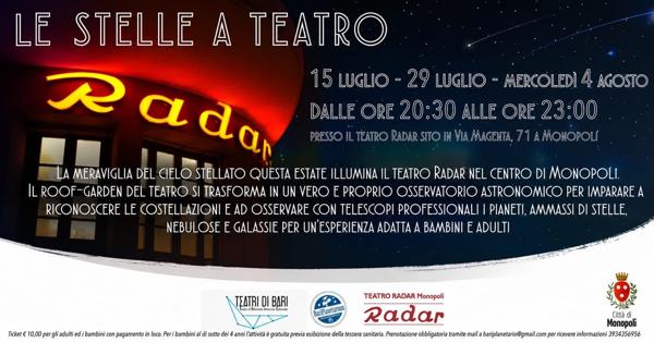 Le Stelle a Teatro - 4 Agosto