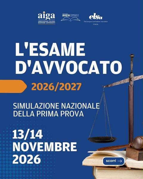 Simulazione Nazionale della Prima Prova dell'Esame di Avvocato 2026/2027