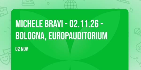 Michele Bravi - 02.11.26 - Bologna, EuropAuditorium