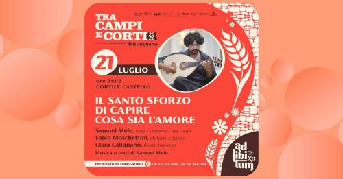 Samuel Mele: Il santo sforzo di capire cosa sia l'amore