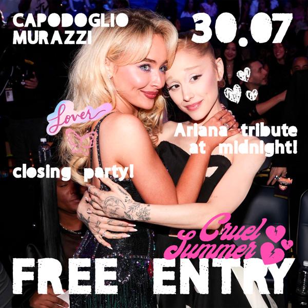 WGM CRUEL SUMMER 30.07 ✷ Capodoglio - Closing Party!