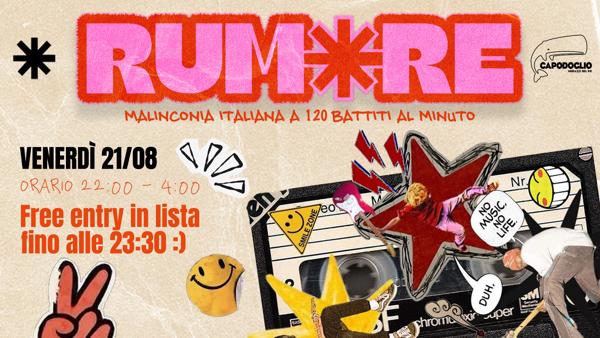 RUMORE ✷ Capodoglio
