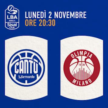 Acqua S.Bernardo Cantù - Armani Olimpia Milano