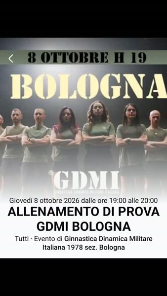 Allenamento di Prova GDMI Bologna