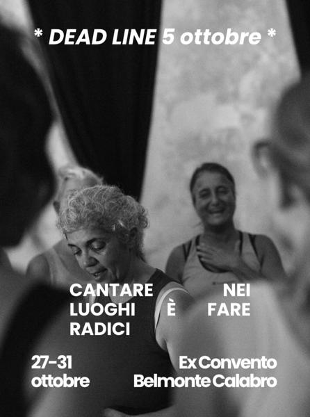 Cantare nei luoghi è fare radici