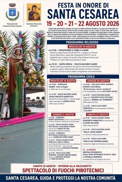 Festa in onore di Santa Cesarea Vergine