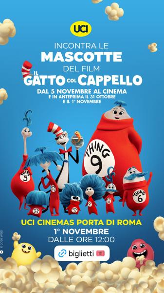 Incontra le mascotte del film Il Gatto col Cappello