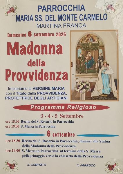 Festa della Madonna della Provvidenza