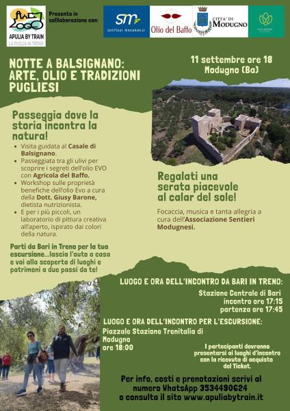 Notte a Balsignano: Arte, Olio e Tradizioni Pugliesi