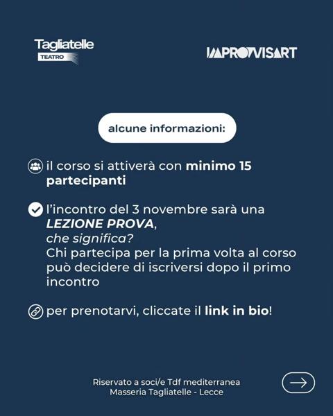 Corso di Improvvisazione Teatrale