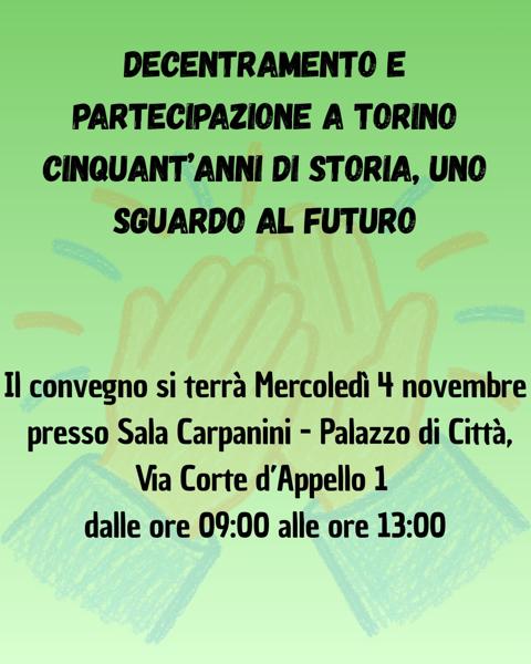 Decentramento e partecipazione a Torino