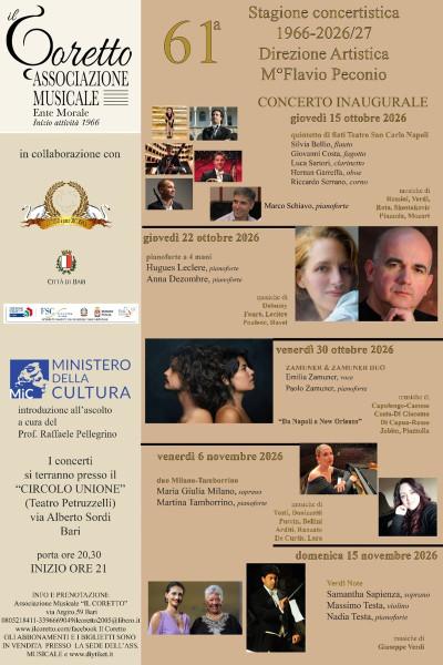 Concerto di chiusura - 61ª Stagione Concertistica Il Coretto