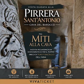 Visita guidata Pirrera Sant'Antonio - Cava del Barocco + Miti dalla Cava - Scene dal Teatro Greco