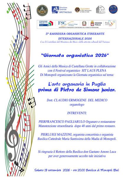 Giornata organistica 2026