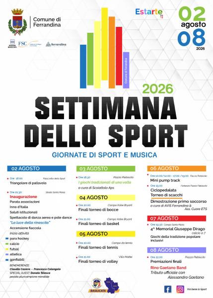 Settimana dello Sport 2026