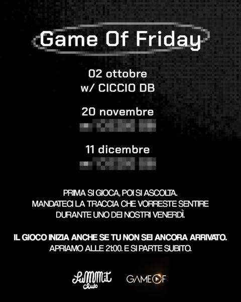 Game Of Friday