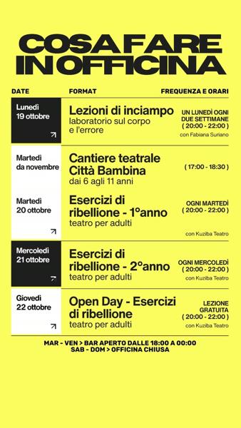 Open Day - Esercizi di ribellione
