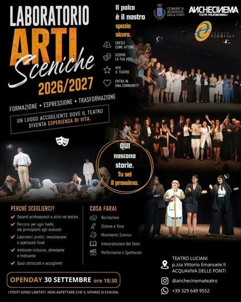 Open Day Laboratorio Arti Sceniche