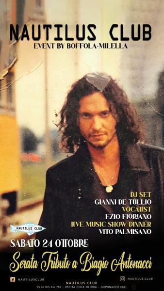 Serata Tributo a Biagio Antonacci
