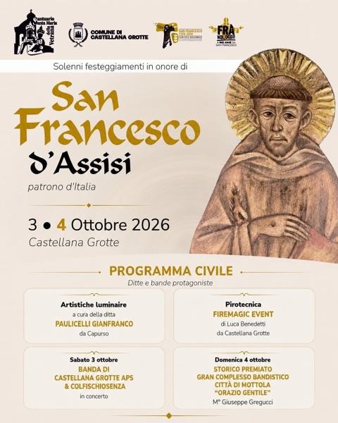 Festa di San Francesco d'Assisi 2026