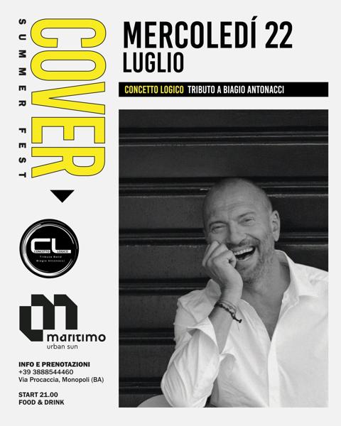 Cover Summer Fest: Concetto Logico tributo a Biagio Antonacci