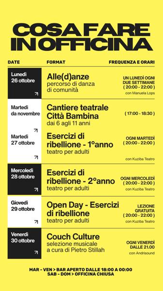 Open Day - Esercizi di ribellione