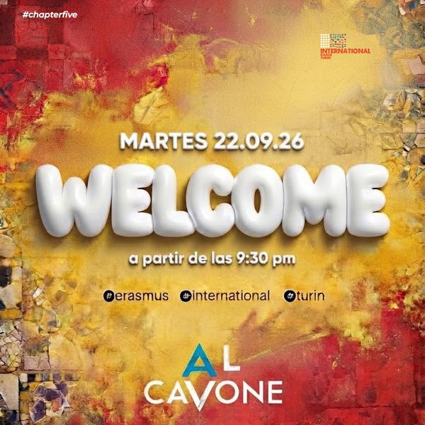 MARTES 22.09 • W E L C O M E | chapter five • AL CAVONE