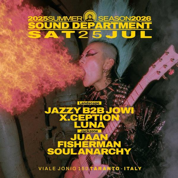 Sound Department w/ Jazzy b2b Jowi and Juaan