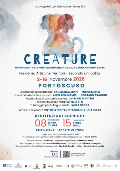 CREATURE – Un viaggio tra le poesie di Antonella Anedda e Anna Cristina Serra