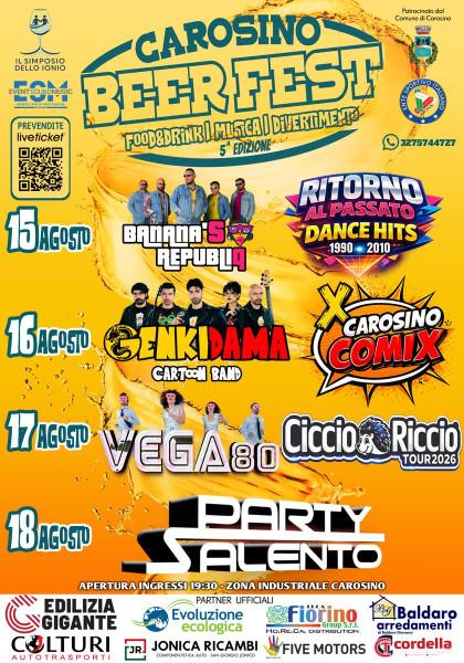 Carosino Beer Fest - 16 Agosto