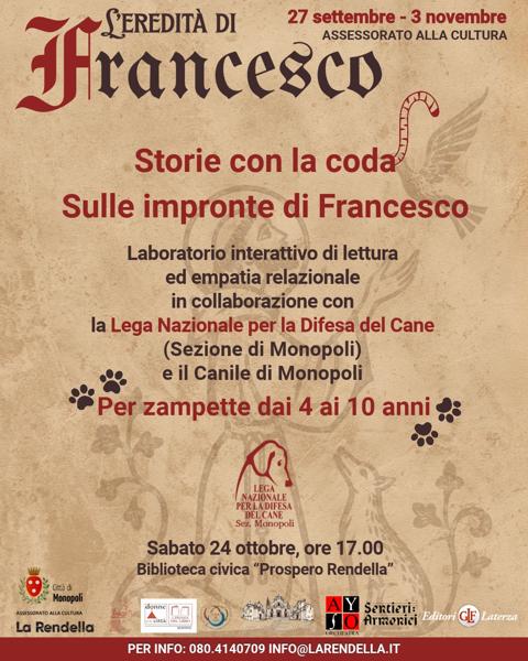 Storie con la coda – Sulle impronte di Francesco