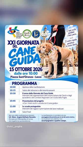 XXI Giornata Nazionale del Cane Guida