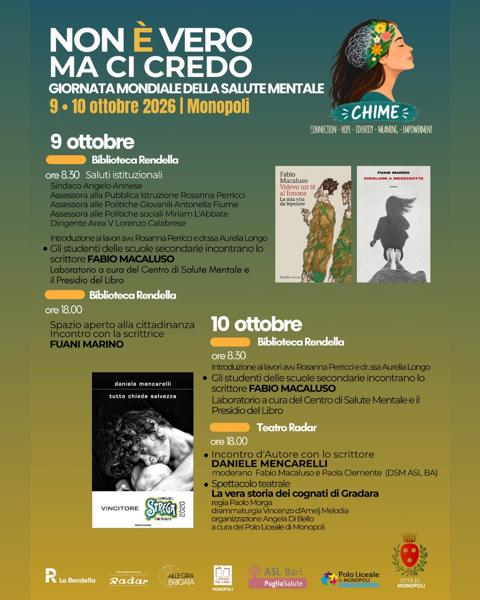 Non è vero, ma ci credo — 9 ottobre