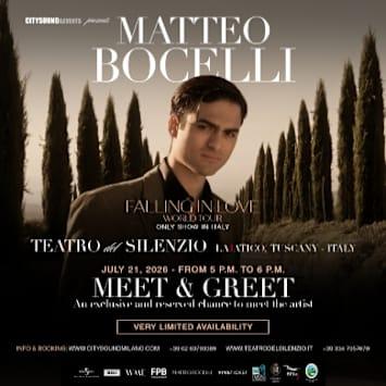Meet & Greet with Matteo Bocelli