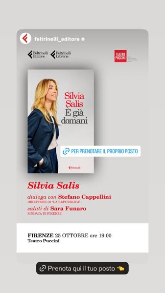 Silvia Salis presenta "E già domani"