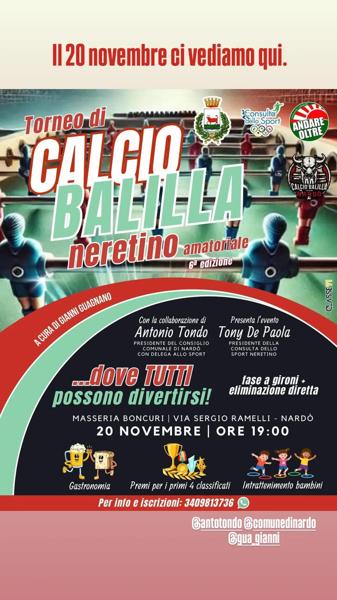 Torneo di Calcio Balilla Neretino Amatoriale - 6ª edizione
