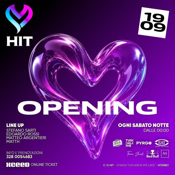 OPENING | SABATO 19 SETTEMBRE