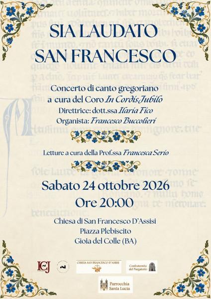 Sia laudato San Francesco