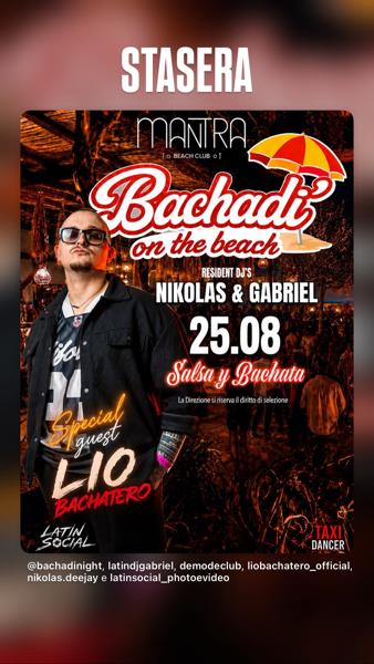 Bachadi' on the beach