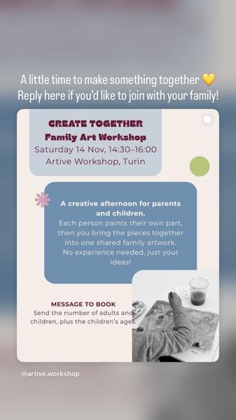 Create Together · Family Art Workshop