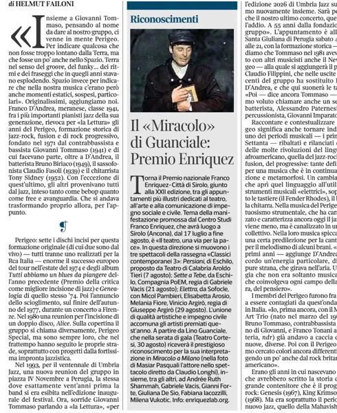 Serata di Gala Premio Franco Enriquez